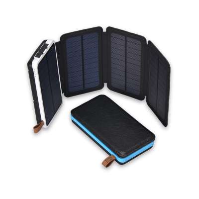 100% Full Charging By Sunlight Waterproof USB Charger Portable Solar Panel power bank